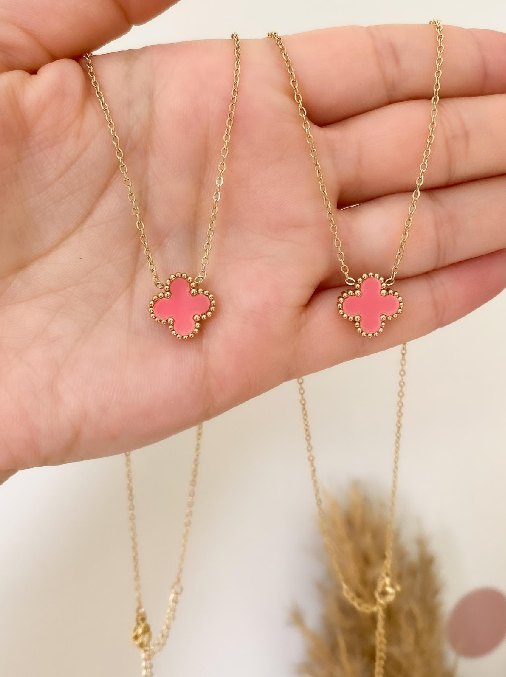 Sofia Necklace Pink