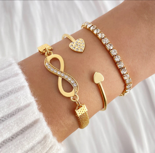 Liya Bracelet Set Gold